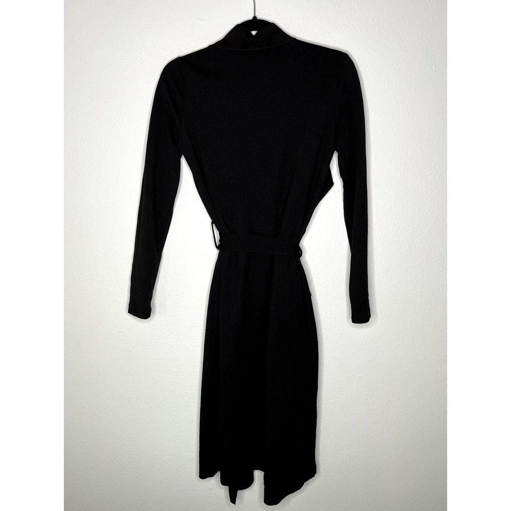 NWT Windsor's Women's Long Sleeve Waist‎ Belt Tie Jacket Solid Black Small - Picture 3 of 8